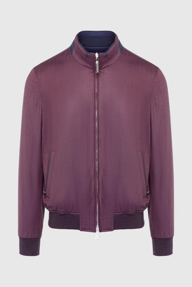 Burgundy wool jacket for men - photo 1