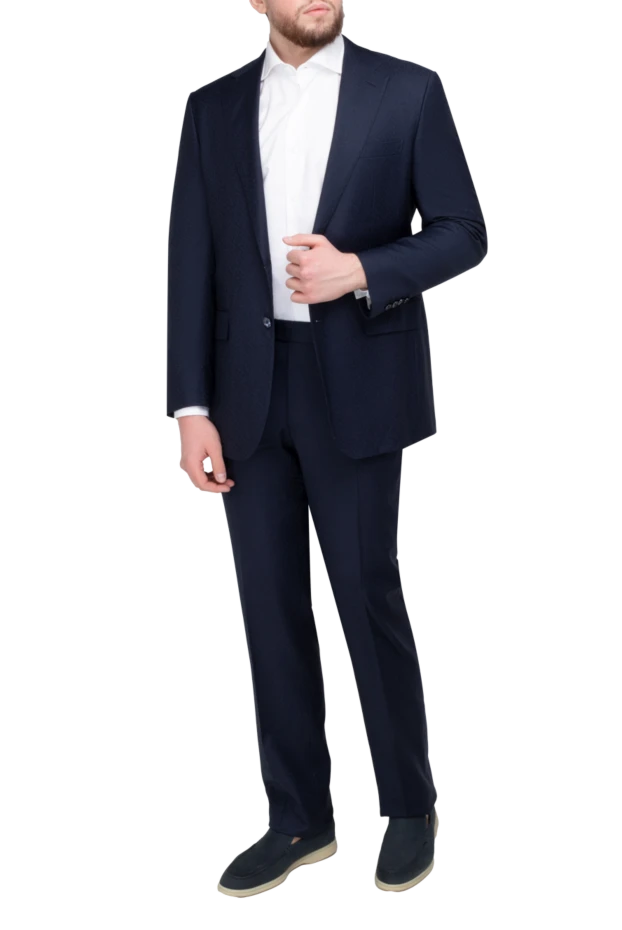 Stefano Ricci men's suit made of wool blue 162919 - photo 2