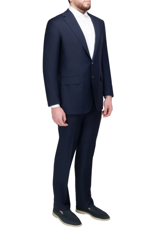 Stefano Ricci men's suit made of wool blue 162919 - photo 3