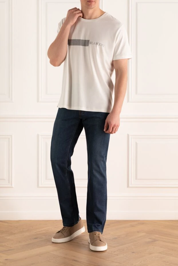 Stefano Ricci джинсы из хлопка синие мужские 162925 - фото 2