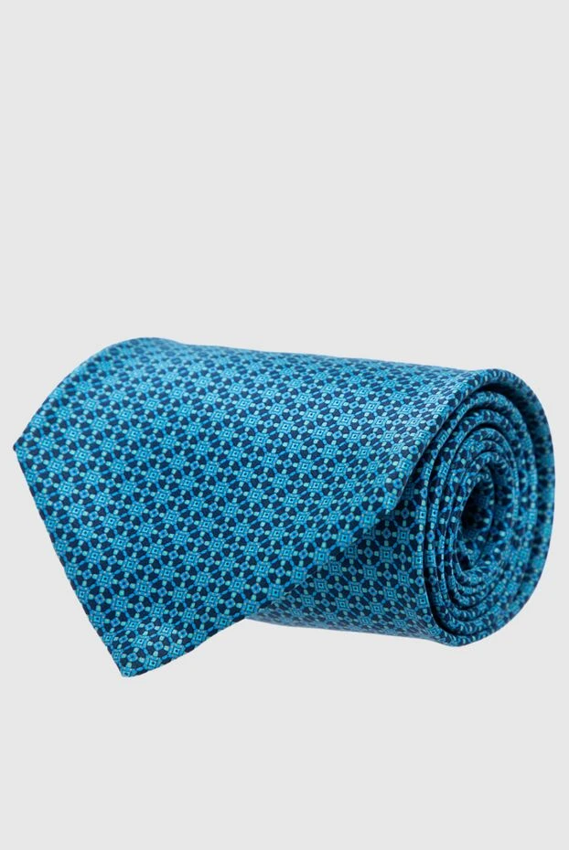 Stefano Ricci галстук из шелка голубой мужской 162943 - фото 1