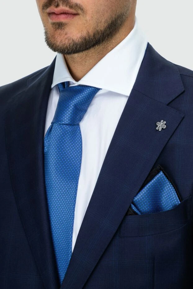 Stefano Ricci blue silk tie for men 162945 - photo 2