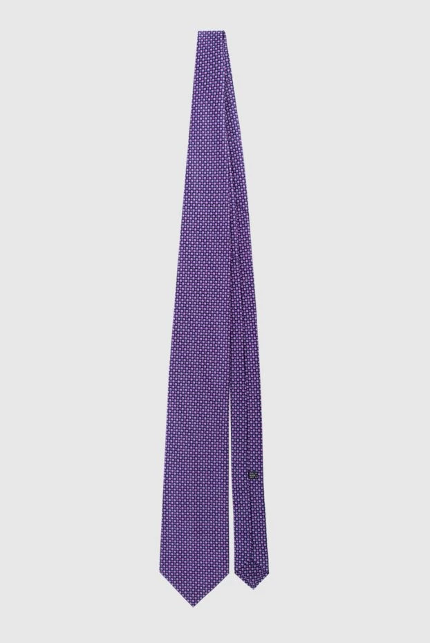 Stefano Ricci краватка з шовку фіолетова чоловіча 162951 - фото 3