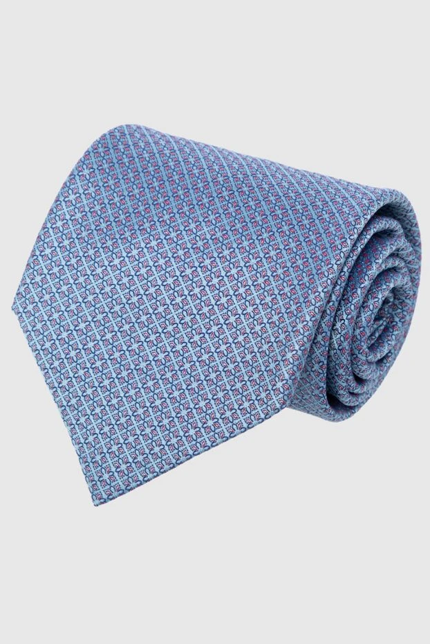 Stefano Ricci галстук из шелка голубой мужской 162957 - фото 1