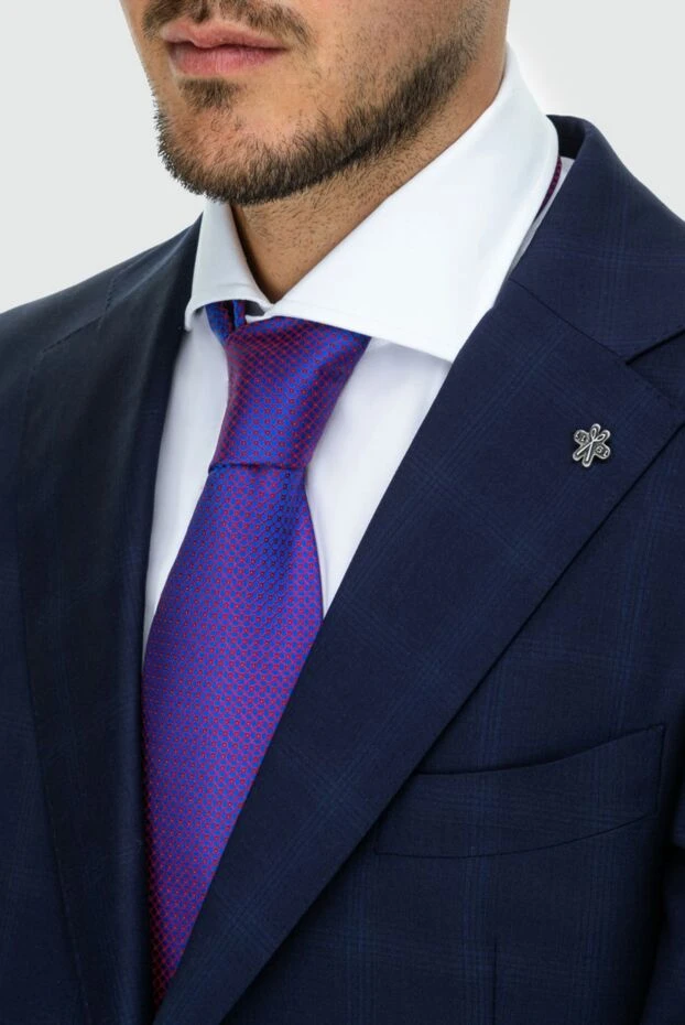 Stefano Ricci краватка з шовку коричнева чоловіча 162981 - фото 2