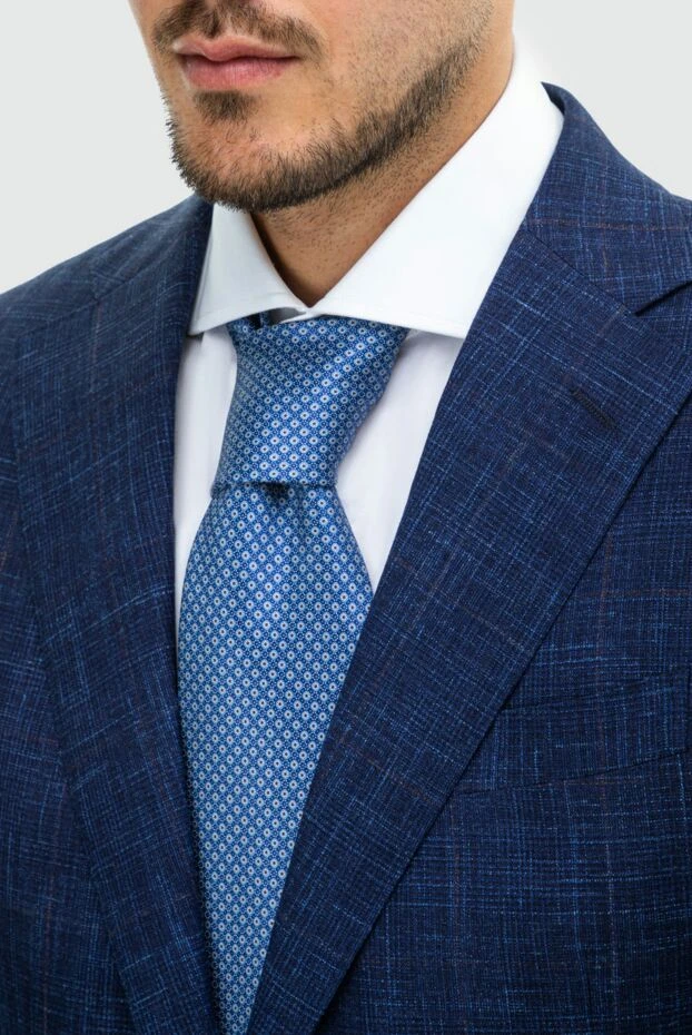 Stefano Ricci краватка з шовку синій чоловічий 162987 - фото 2