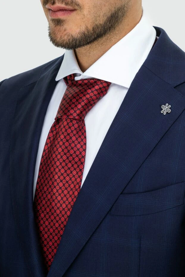 Stefano Ricci краватка з шовку бордова чоловіча 162991 - фото 2