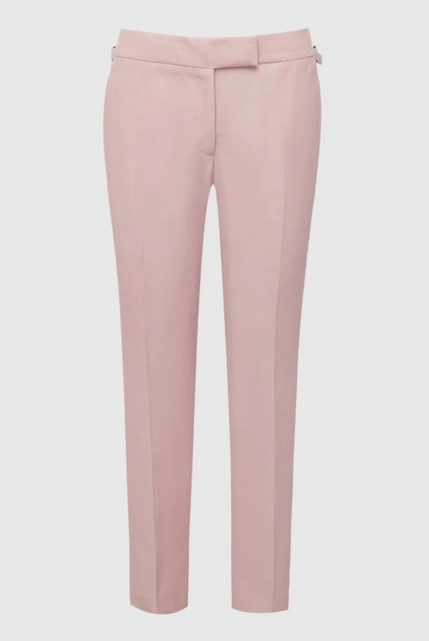 Tom Ford женские брюки из вискозы и льна розовые женские купить с ценами и фото 163023 - фото 1