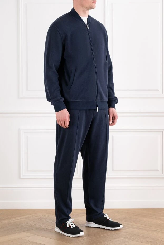 Brunello Cucinelli comfortable, straight-cut tracksuit in dark blue 163059 - photo 3