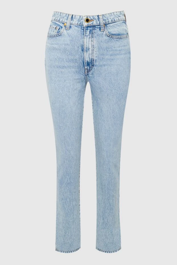 Khaite женские джинсы из хлопка голубые женские купить с ценами и фото 163113 - фото 1