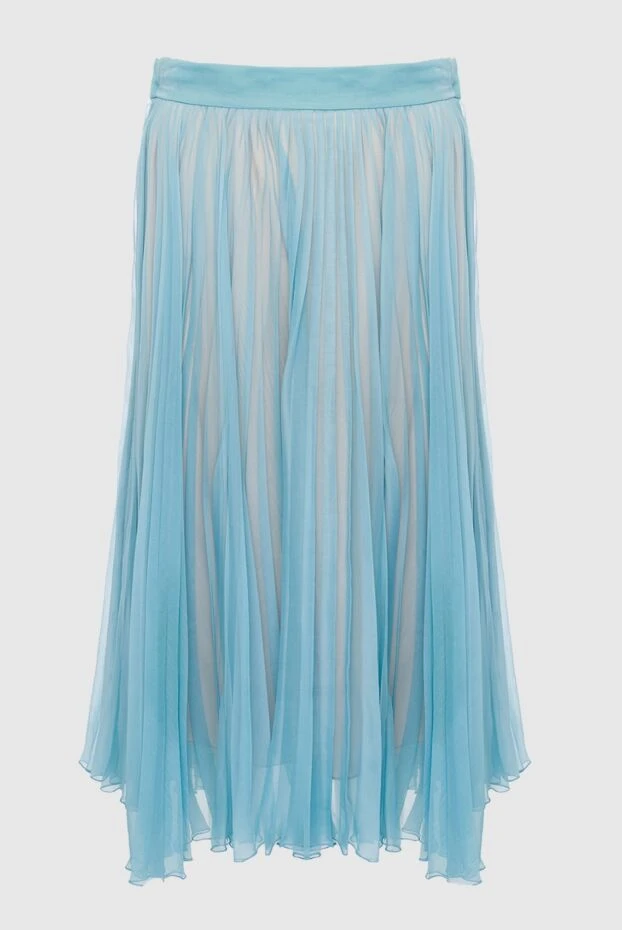Gucci женские юбка из шелка и эластана голубая женская купить с ценами и фото 163143 - фото 1