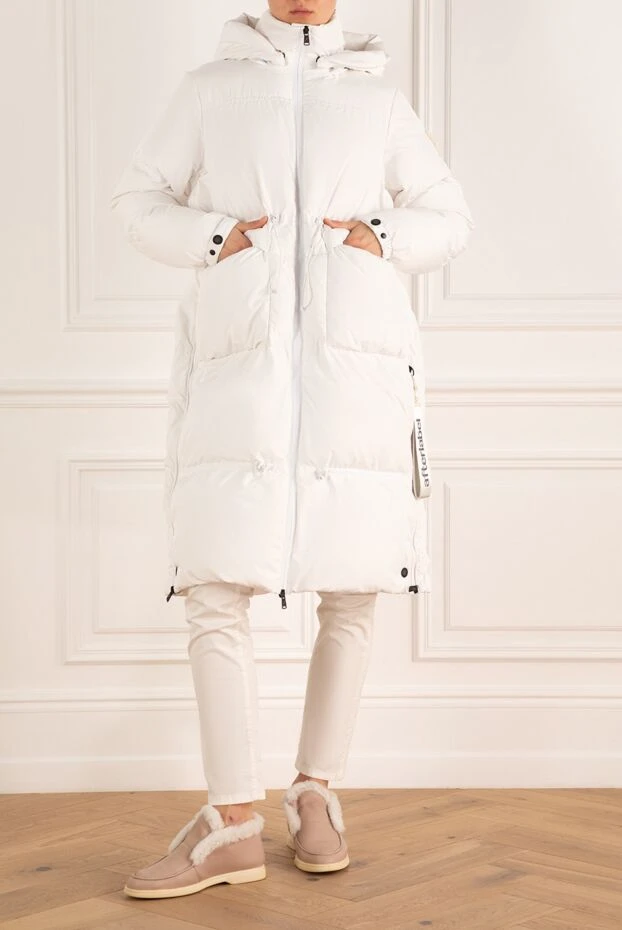 After Label жіночі пальто з поліестеру пухове біле жіноче купити фото з цінами 163149 - фото 2