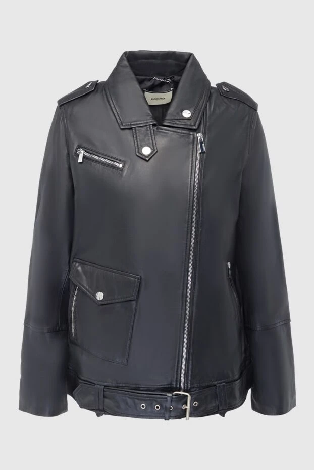Max&Moi жіночі куртка із натуральної шкіри чорна жіноча купити фото з цінами 163160 - фото 1