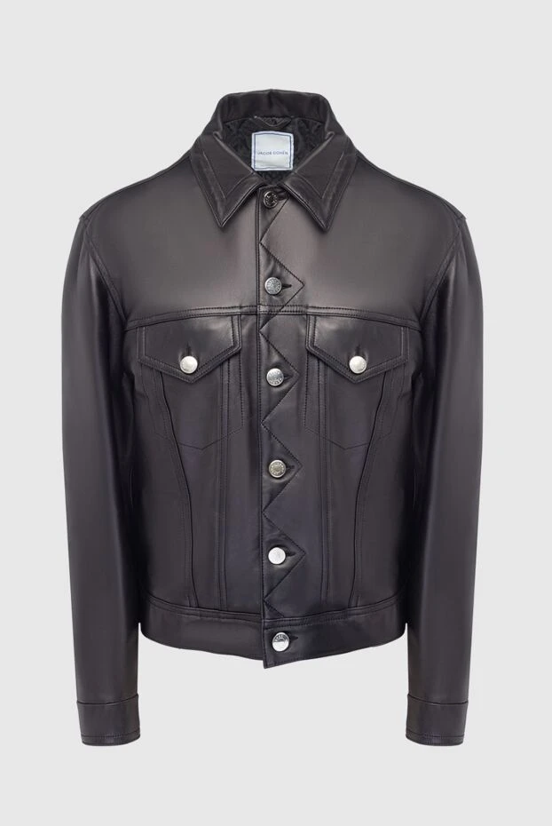 Jacob Cohen woman women's black genuine leather jacket buy with prices and photos 163181 - photo 1