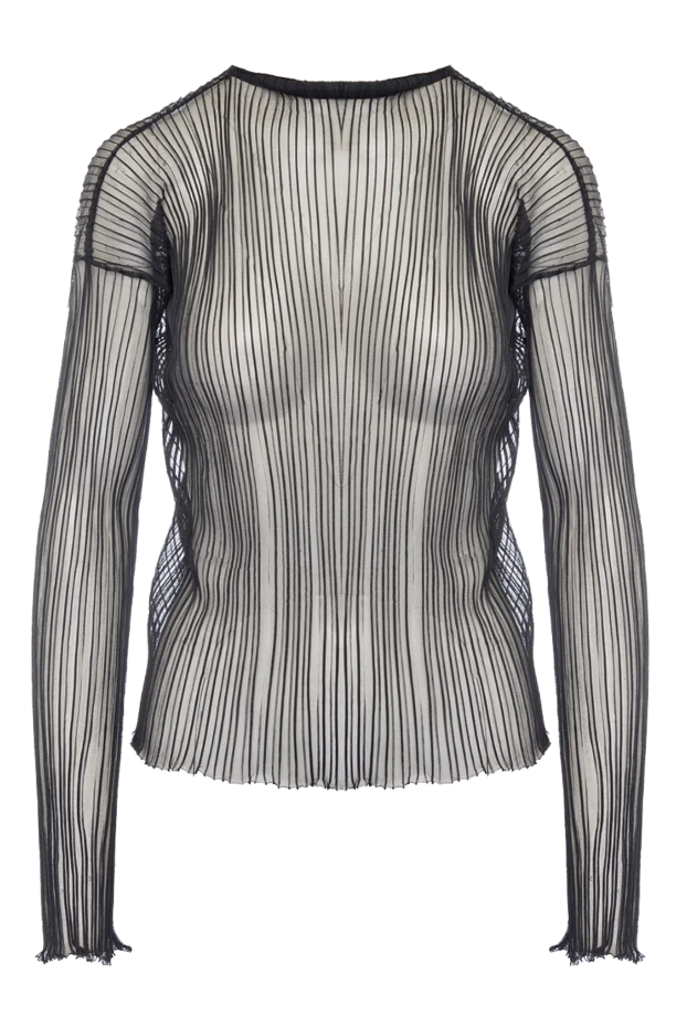 DROMe women's semi-transparent blouse black 196899 - photo 1