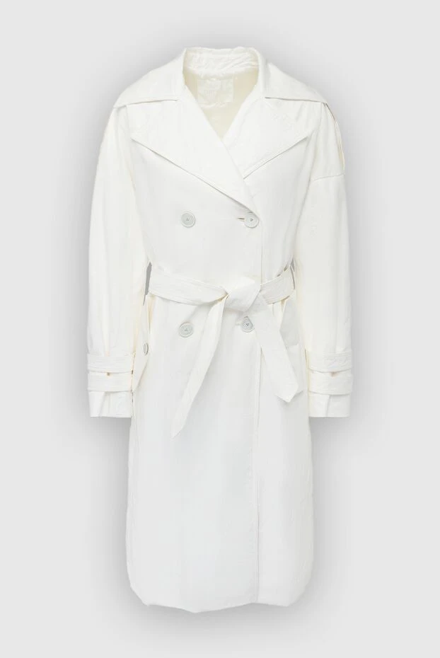 DROMe woman women's white genuine leather raincoat buy with prices and photos 163207 - photo 1