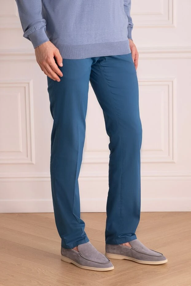 Cesare di Napoli man blue pants for men 163247 - photo 3