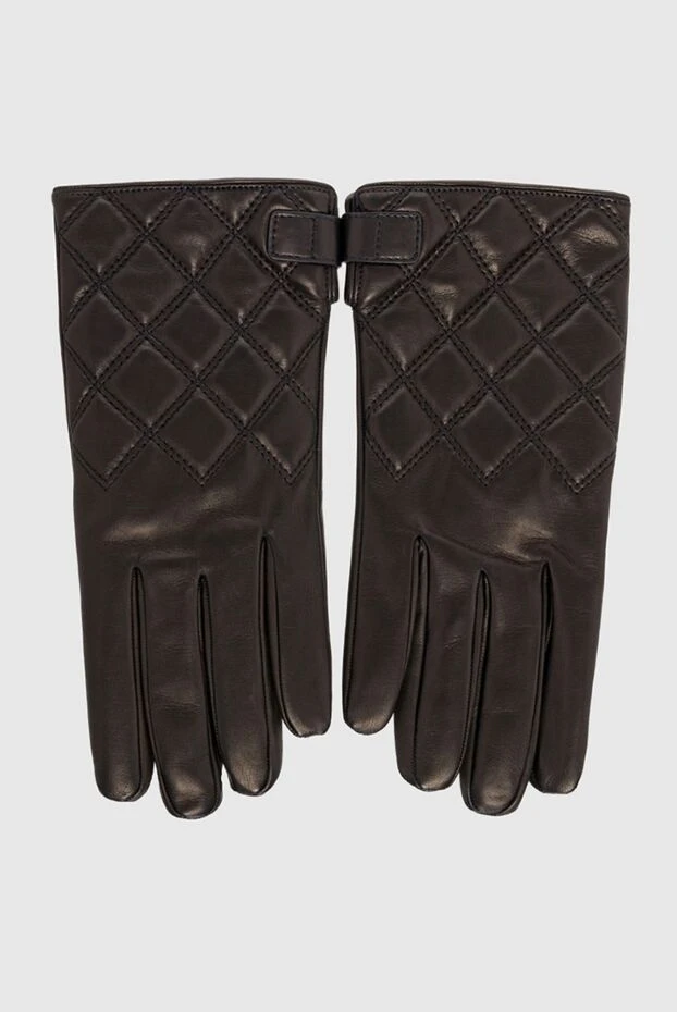 Billionaire black leather gloves for men 163289 - photo 1