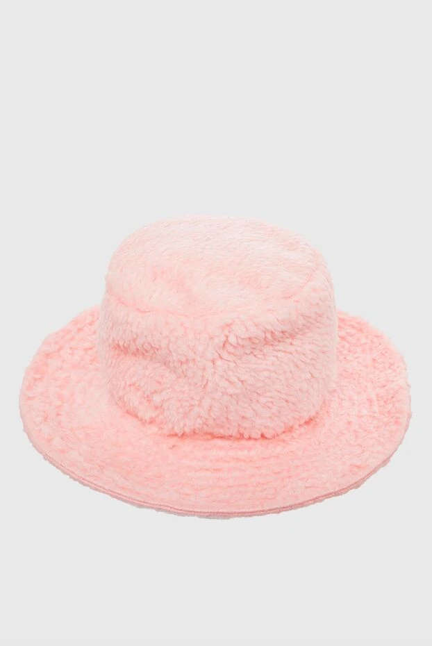 Khrisjoy pink women's hat with fur and ties 163298 - photo 1