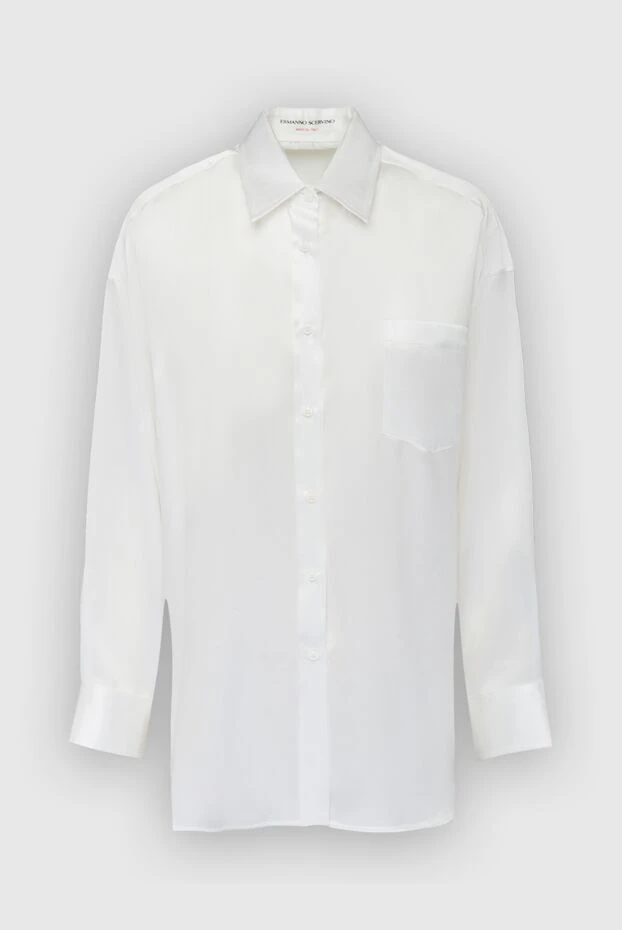 Ermanno Scervino жіночі рубашка з шовку біла жіноча купити фото з цінами 163308 - фото 1