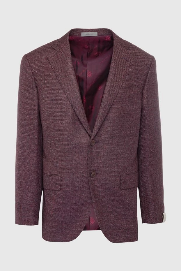Corneliani man burgundy wool and cashmere jacket for men buy with prices and photos 163316 - photo 1