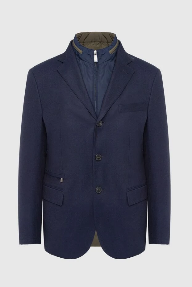 Corneliani мужские пиджак из шерсти синий мужской купить с ценами и фото 163325 - фото 1