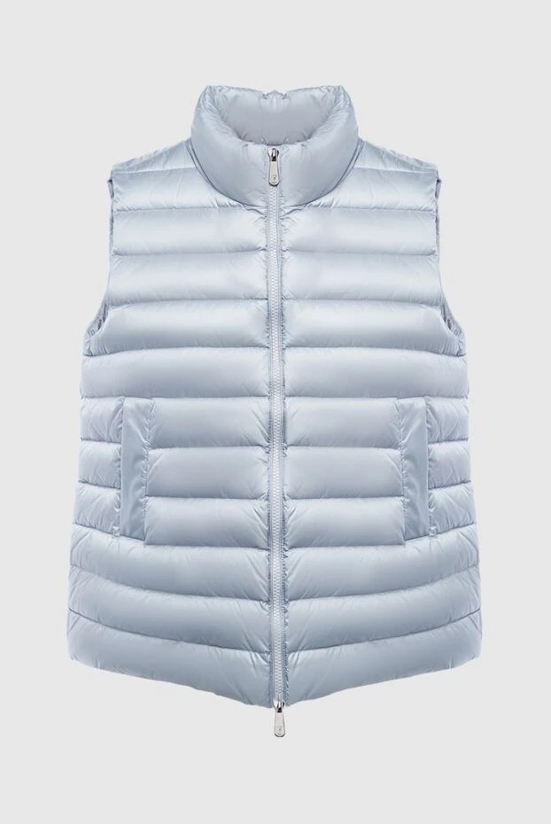 Nylon down vest blue for women