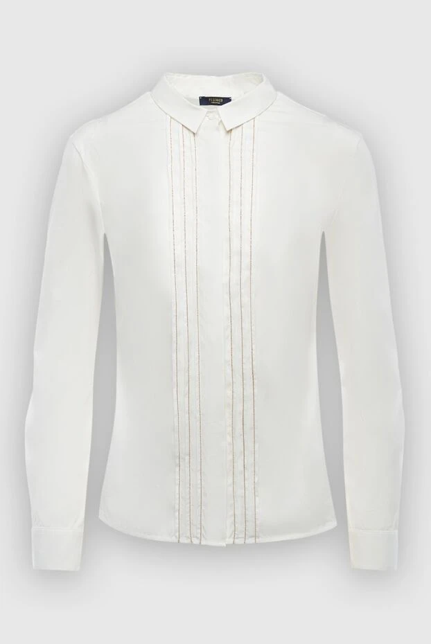 Peserico женские блуза из хлопка и полиамида белая женская купить с ценами и фото 163368 - фото 1