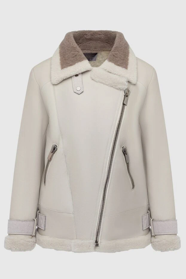 Lorena Antoniazzi woman women's beige mouton sheepskin coat buy with prices and photos 163394 - photo 1
