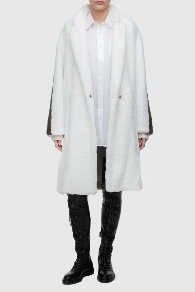 Lorena Antoniazzi woman white women's fur coat buy with prices and photos 163395 - photo 2