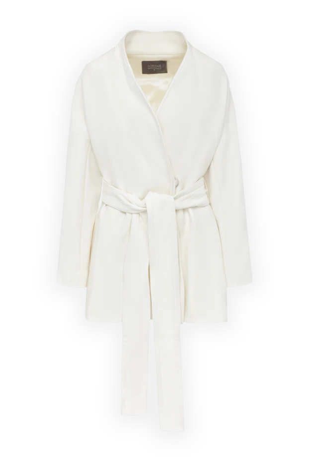 Lorena Antoniazzi white cashmere and wool coat for women 163405 - photo 1