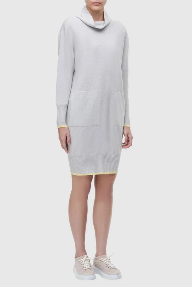 Lorena Antoniazzi женские платье из кашемира белое женское купить с ценами и фото 163423 - фото 2