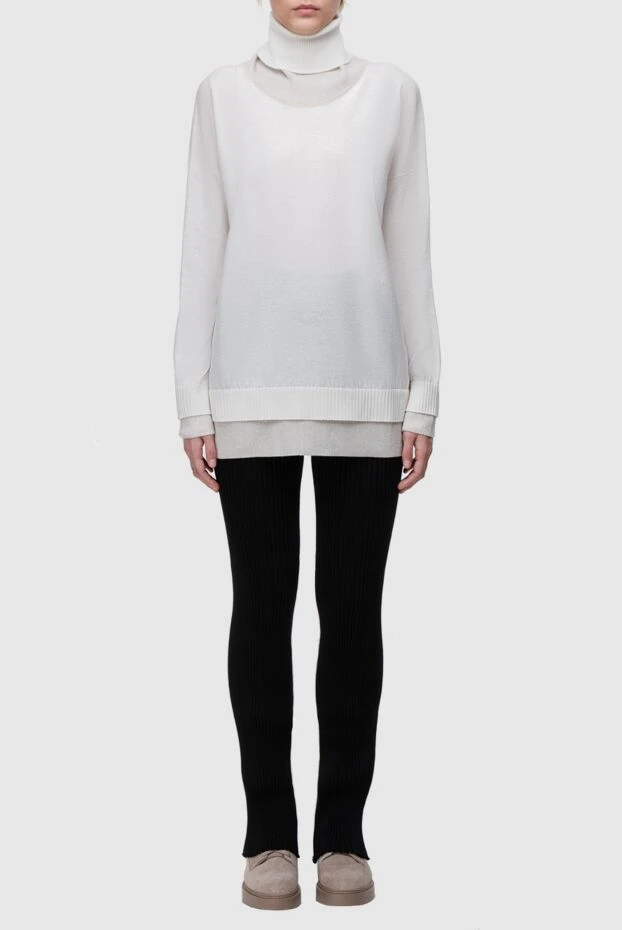 Lorena Antoniazzi woman white cashmere and viscose jumper for women buy with prices and photos 163433 - photo 2