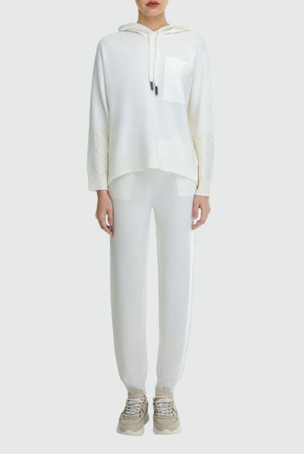 Lorena Antoniazzi woman white women's walking suit made of wool and polyester buy with prices and photos 163434 - photo 2