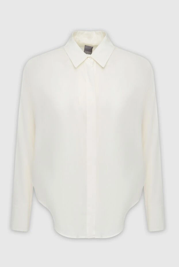 Lorena Antoniazzi women's shirt-blouse with an asymmetric hem white 163437 - photo 1