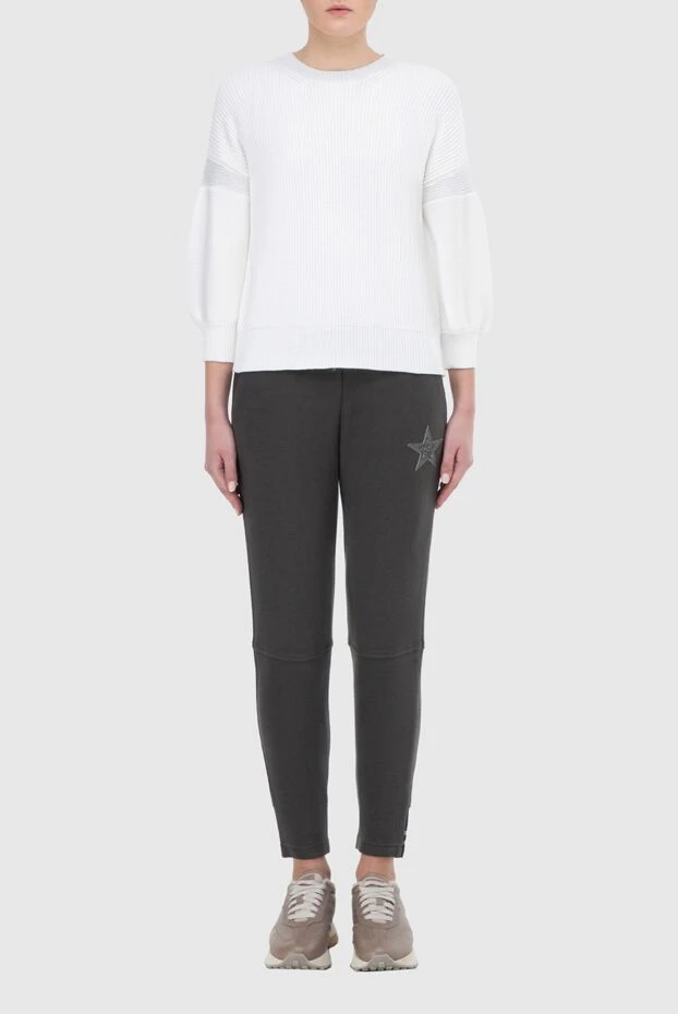 Lorena Antoniazzi woman gray cotton trousers for women buy with prices and photos 163442 - photo 2
