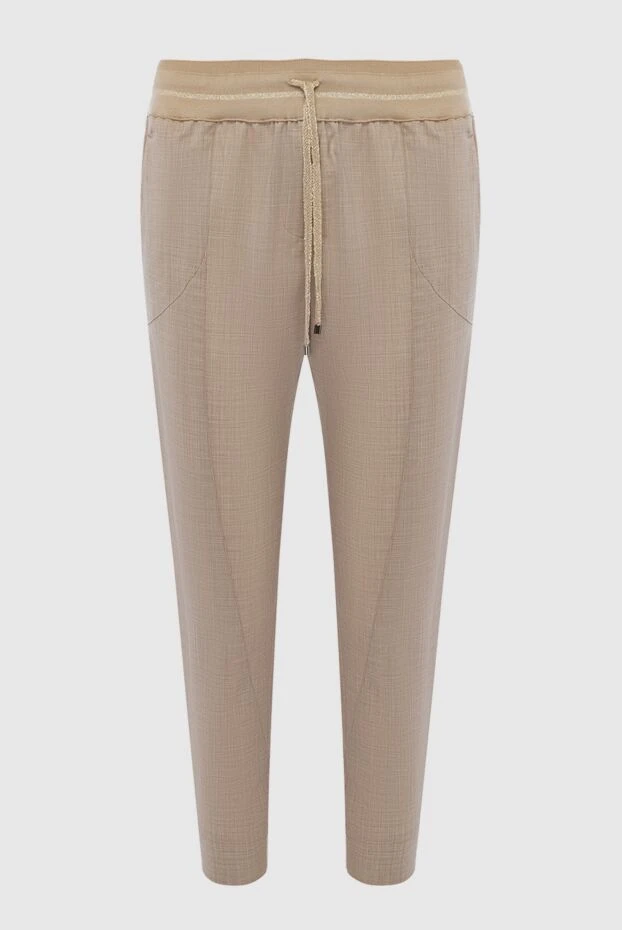 Lorena Antoniazzi woman beige wool trousers for women buy with prices and photos 163444 - photo 1