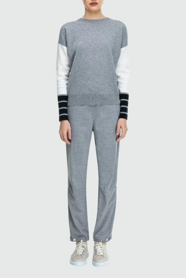 Lorena Antoniazzi woman gray wool trousers for women buy with prices and photos 163445 - photo 2