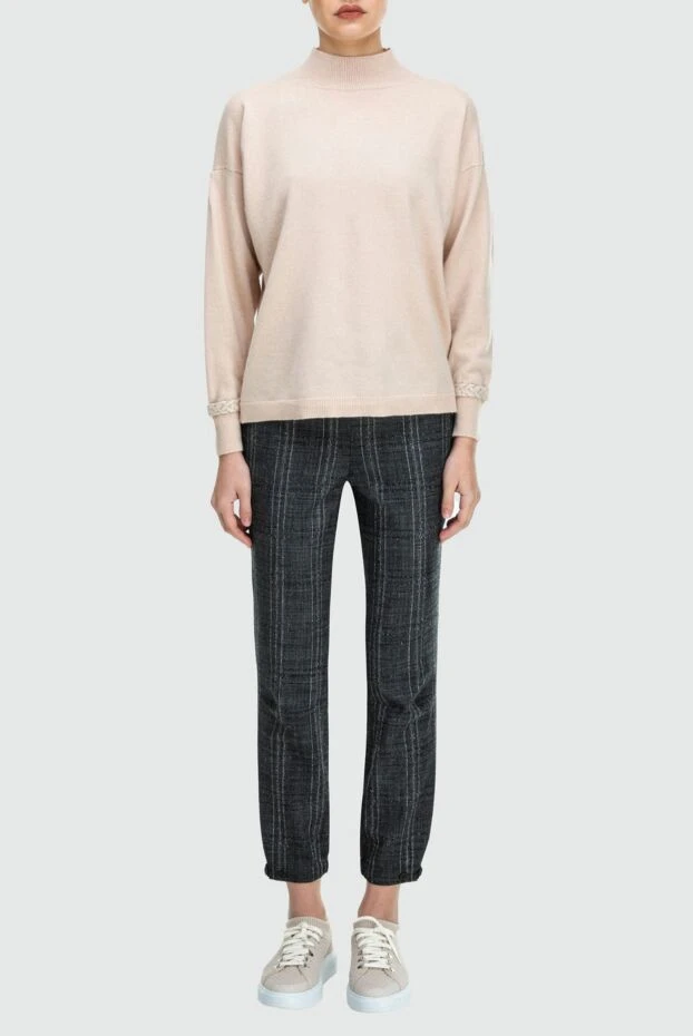 Lorena Antoniazzi женские брюки из шерсти серые женские купить с ценами и фото 163454 - фото 2