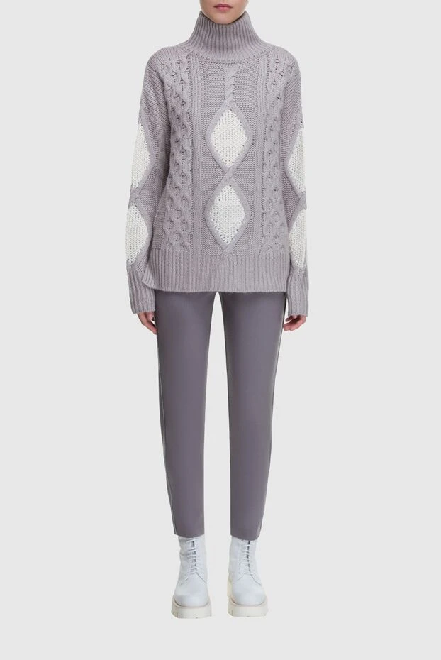 Lorena Antoniazzi woman gray wool and silk jumper for women buy with prices and photos 163479 - photo 2