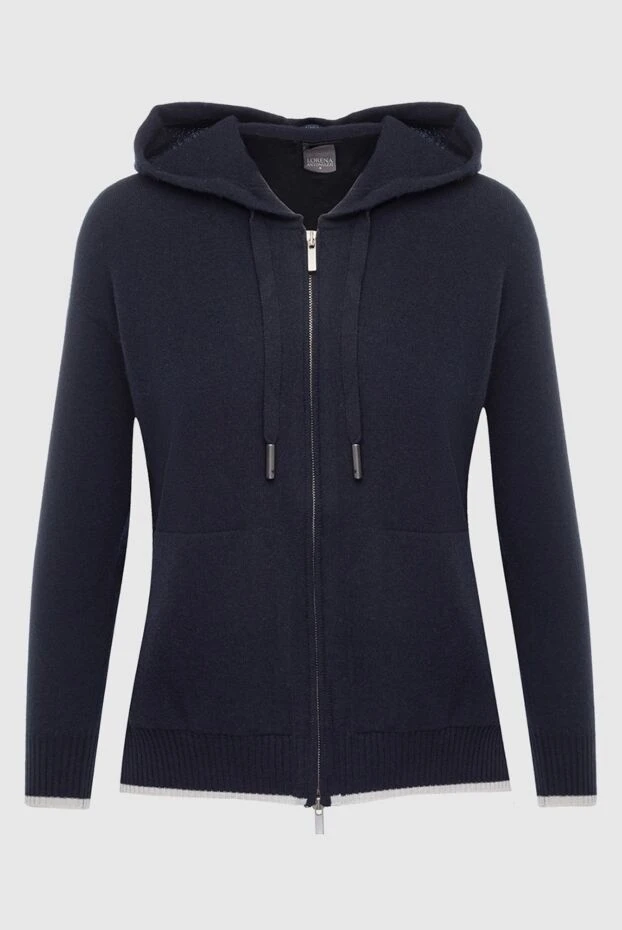 Lorena Antoniazzi cashmere hoodie black for women 163490 - photo 1