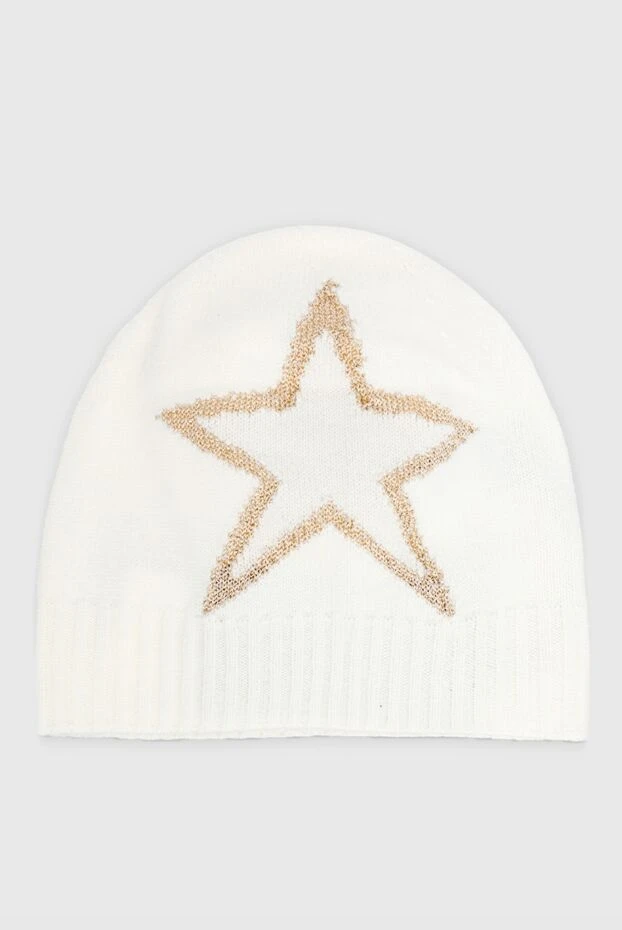 Lorena Antoniazzi white women's hat with beige star 163507 - photo 1