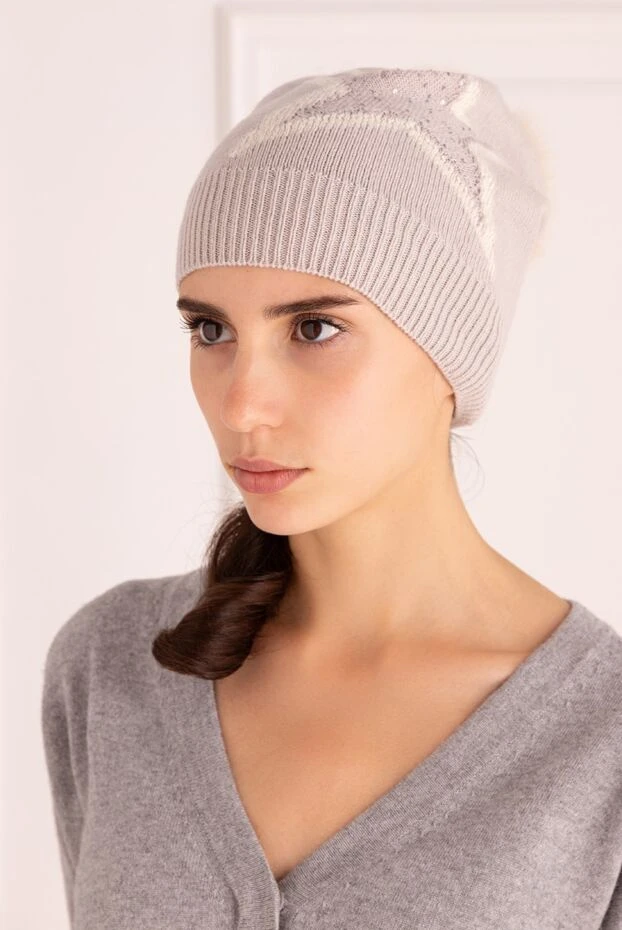 Lorena Antoniazzi жіночі шапка сіра жіноча купити фото з цінами 163512 - фото 2