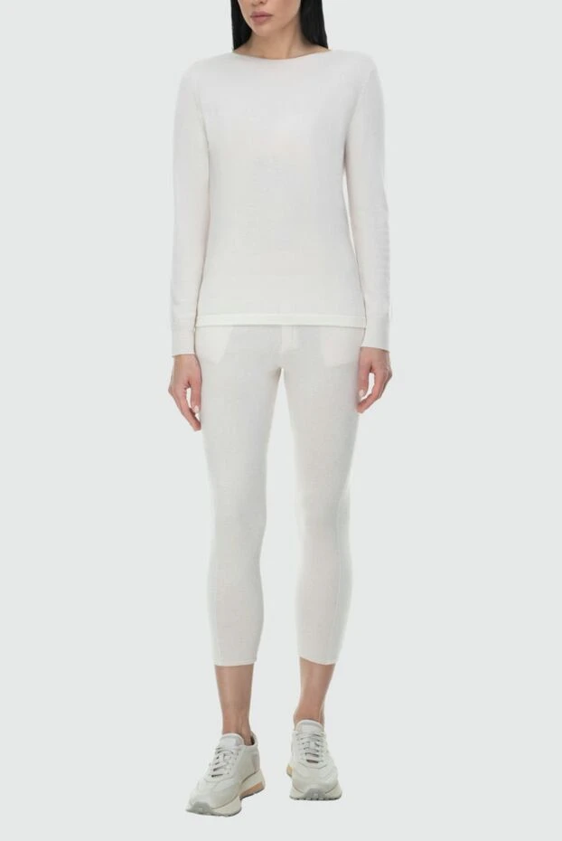 Cashmere & Silk Milano woman white women's walking suit made of cashmere 163538 - photo 2