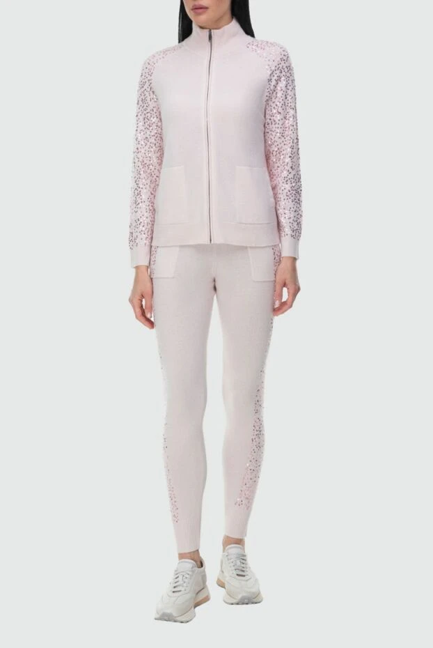 Cashmere & Silk Milano женские брюки из кашемира розовые женские купить с ценами и фото 163545 - фото 2
