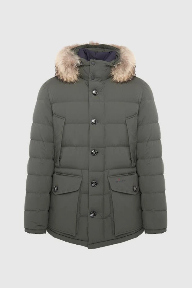 Kiton man men's down jacket made of polyamide and elastane green buy with prices and photos 163553 - photo 1