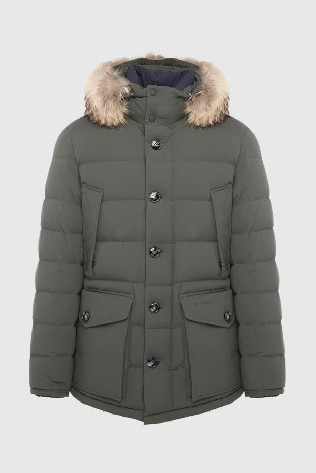 Kiton man men's down jacket made of polyamide and elastane green buy with prices and photos 163553 - photo 1