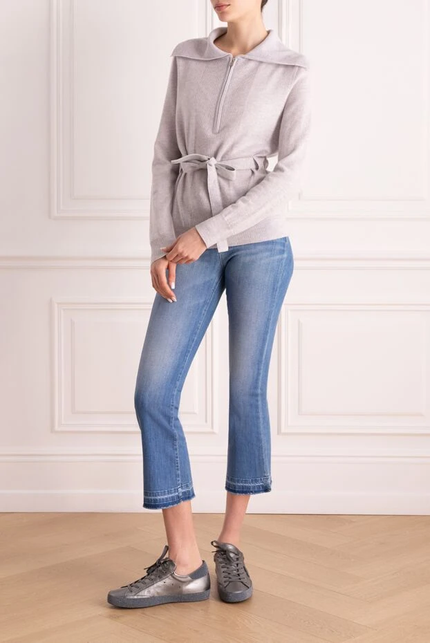 Max&Moi woman gray cashmere and wool jumper for women buy with prices and photos 163581 - photo 2