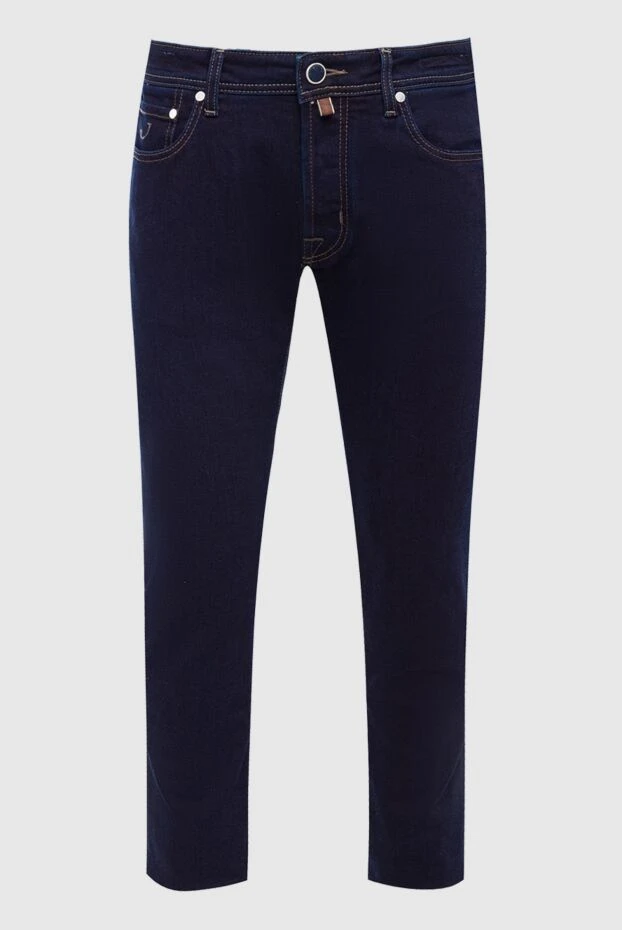 Jacob Cohen мужские джинсы из хлопка и эластомера синие мужские купить с ценами и фото 163598 - фото 1