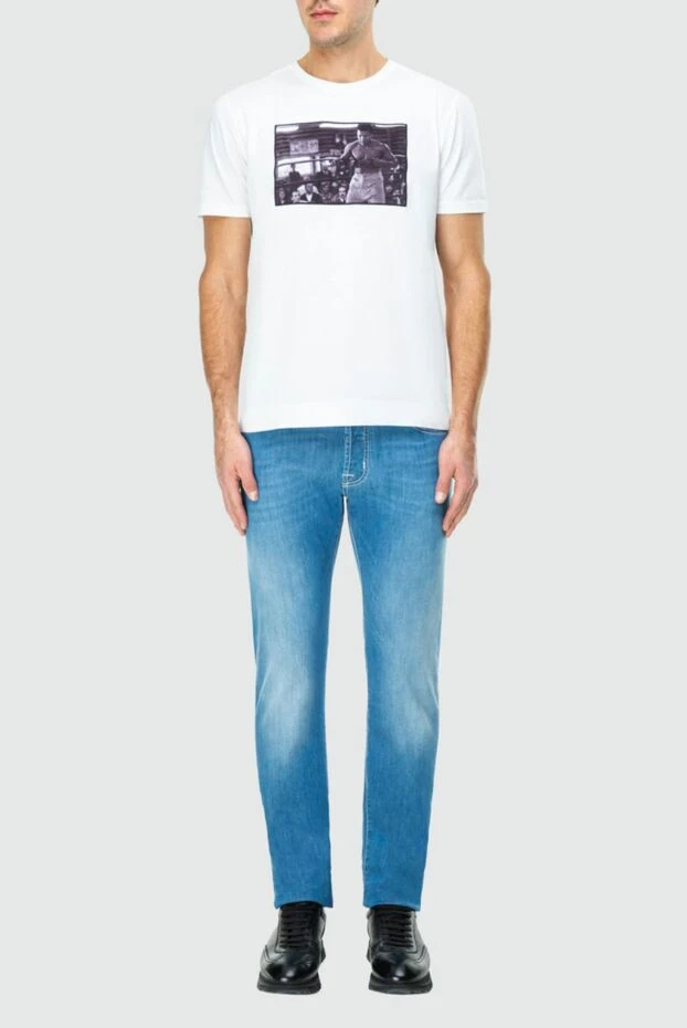 Jacob Cohen man cotton and polyester jeans blue for men buy with prices and photos 163601 - photo 2